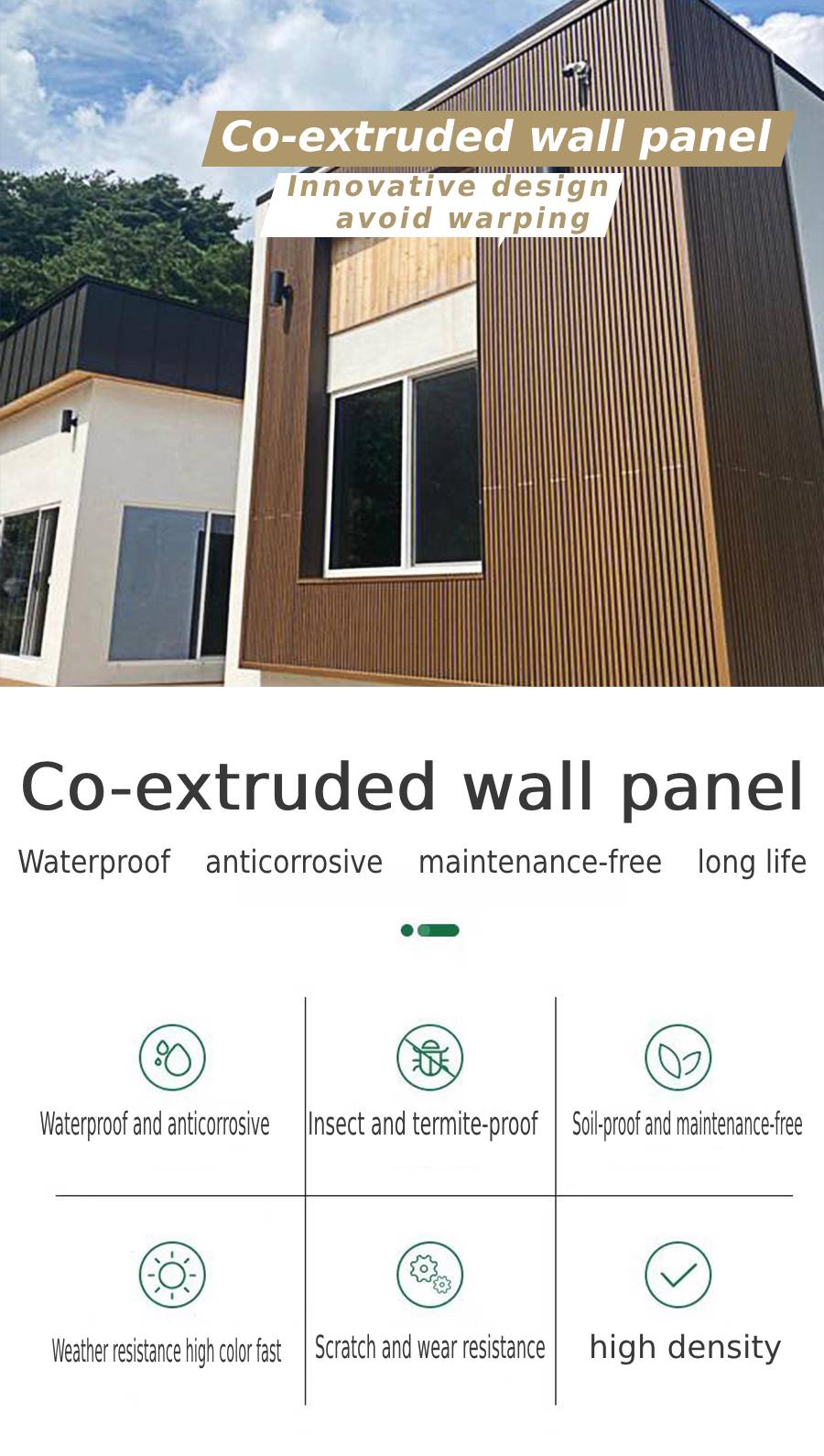 WPC Exterior wall panel parameters